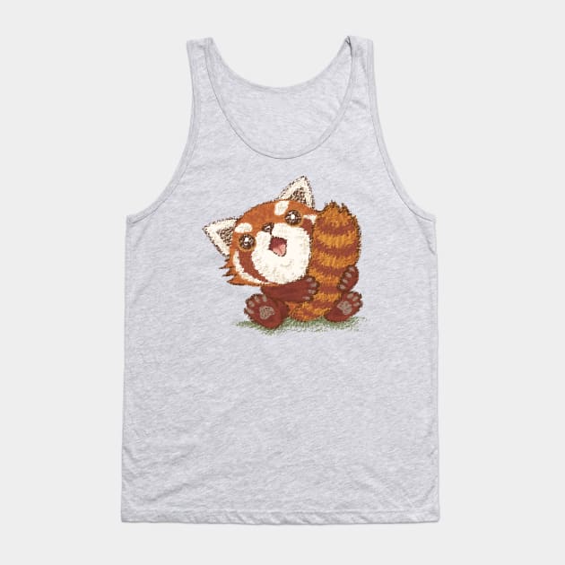 Red panda which holds a tail Tank Top by sanogawa